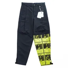 yoshiokubo GROUNDFLOOR × nowartt 日本製 ナイロン タック プリーツ スラックス パンツ ダークネイビー 切替 WORST CASE SCENARIO YKS19416 未使用品のサムネイル