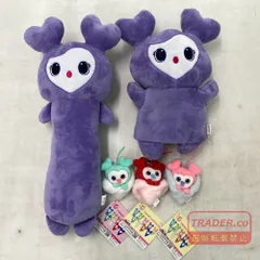 02w23843 TWICE LOVELYS ぬいぐるみ 5点セット のびふにゃBIGぬいぐるみ/おくるみマスコット/他【中古品】