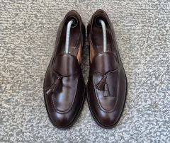 Alden タッセルローファー コードバン バーガンディ US9.5E - メルカリ