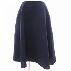 フォクシーニューヨーク FOXEY NEW YORK フレアロングスカート 38 紺 ネイビー 35078 /FF IBO76のサムネイル