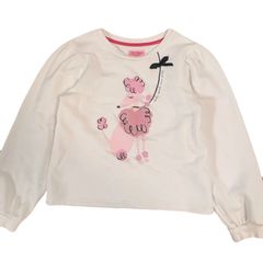 kate spade ケイトスペード ピンクプードル トレーナー 140cm ホワイト 