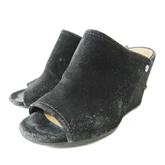 アグ オーストラリア UGG australia ライブラリ スウェード ミュール サンダル ウェッジソール 6 23cm ブラック 黒 1019894 1015 IBO82のサムネイル