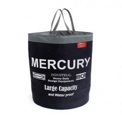 廃盤MERCURYマーキュリー☆スクエアダストビンブリキ製ゴミ箱☆ブルー