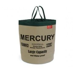 廃盤MERCURYマーキュリー☆スクエアダストビンブリキ製ゴミ箱☆ブルー