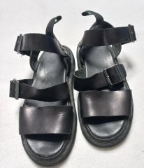 Dr. Martens レザーサンダル ブラック UK8 - メルカリ