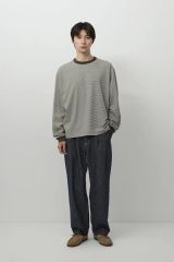 ALOUND】STRIPED OVERSIZE LONGSLEEVE TEE - メルカリ