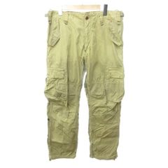 2XL AVIREX カーゴパンツ パッチワーク カーキ オレンジ - メルカリ