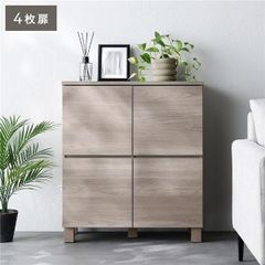 事務・店舗用品 LION 収納キャビネット 2ドア グレー