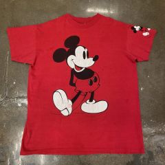 Disney ディズニー Tシャツ サムズアップ ミッキー レッド L/XL - メルカリ