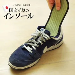 インソール レディース 消臭 抗菌 『い草インソール』 約25cmのサムネイル