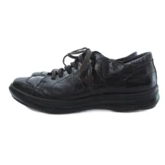 サルヴァトーレフェラガモ Salvatore Ferragamo スニーカー シューズ レザー クロコ型押し 7 茶 ブラウン /UO ■GY62のサムネイル