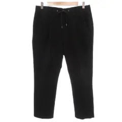 ジョンブル JOHNBULL パンツ L 黒 ブラック ドローストリングウエスト タック入り クロップド丈 /SCのサムネイル