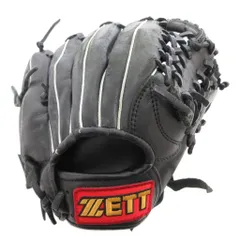 ZETT 子ども用 野球グローブ 軟式 右利き用 ブラック /NL