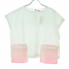【mintdesigns】30171-PP4TC05 ストライプポケット半袖カットソーのサムネイル