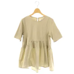 オペーク OPAQUE Aラインカットソー Tシャツ 半袖 切替 M ベージュ 637-18212 /CX ■OSのサムネイル