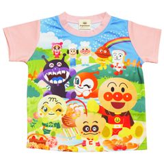 福岡アンパンマンミュージアム限定 いちごなりきりTシャツ 100 ピンク 