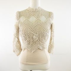 체인지 클로즈 dazzy by change clothes 컷소우 7분 소매 베이지 M *T511