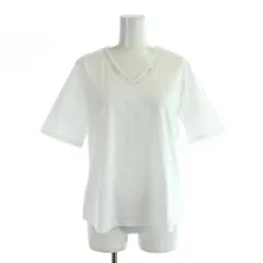 トランスワーク TRANS WORK Tシャツ 40 白 ホワイト Vネック 半袖 無地 /APのサムネイル