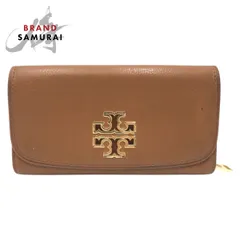 Tory Burch トリーバーチ ブラウン レザー HSP037 長財布 ロングウォレット レディース 600394【中古】のサムネイル