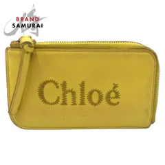 Chloe クロエ Chloé Sense イエロー レザー 02 23 60 65 コインケース カードケース レディース 600400【中古】のサムネイル