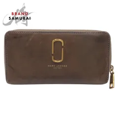 MARC JACOBS マークジェイコブス ブラウン ゴールド金具 レザー 長財布 ロングウォレット レディース 600514【中古】のサムネイル