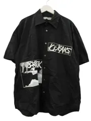 アイスバーグ ICEBERG ICE JEANS シャツ 半袖 ブラック 黒 綿 コットン トップスのサムネイル