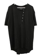 visvimヘンリーネック Tシャツ ブラック - メルカリ