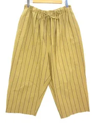 フランクリーダー FRANK LEDER STRIPE COTTON TROUSERS ストライプコットン パンツ XS イエロー ボトムスのサムネイル