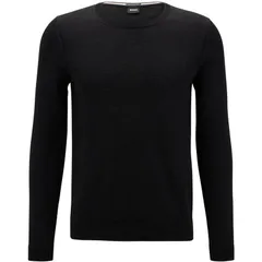ボス メンズ アウター ニット・セーター ニット Boss LenoP Knit Jumper Black ブラックのサムネイル