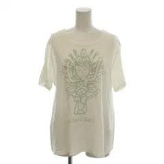 プランテーション plantation Tシャツ M 白 ホワイト プリント柄 ラウンドネック 半袖 /LP ■MAのサムネイル