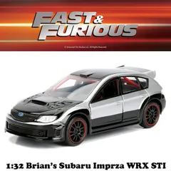 JADATOYS 1:32 ワイルドスピードダイキャストカー SUBARU IMPREZA WRX