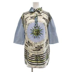 マルジェラ期✨良品 エルメス DIES ET HORE シルク切替半袖ニット M
