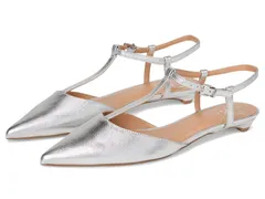 ヴィンスカムート レディース シューズ サンダル ヒール Vince Camuto Varena TStrap Kitten Heel Pumps Lux Silver シルバーのサムネイル