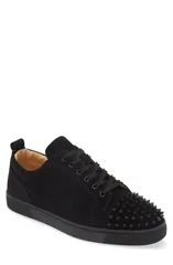クリスチャン・ルブタン メンズ シューズ スニーカー Christian Louboutin Louis Junior Spikesneaker Cm53 BlackBlack ブラック