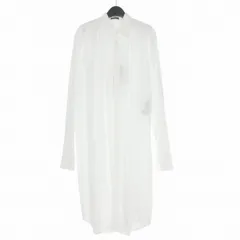 アンドゥムルメステール ANN DEMEULEMEESTER MAURICE STANDARD ELONGATED SHIRT ロングシャツ 長袖 48 ホワイト 白 CO00-MSH18-FA555-001 国内正規のサムネイル
