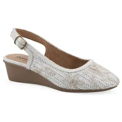 クリフバイホワイトマウンテン レディース シューズ パンプス ヒール Cliffs by White Mountain Boris Womenslingback Wedge Heels White Fabric ホワイト
