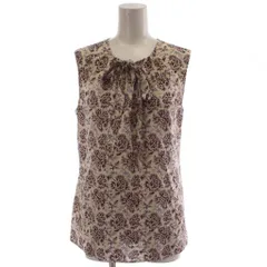 トリーバーチ TORY BURCH シャツ ブラウス シルク 4 マルチカラー ノースリーブ 花柄 /GGのサムネイル