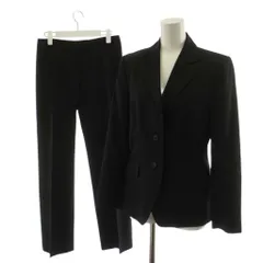 ポールスミスウィメン Paul Smith WOMEN スーツ セットアップ テーラードジャケット シングル パンツ スラックス ストライプ柄 40 38 黒 ブラック /AN82のサムネイル