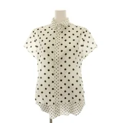 ワイズ Y's ヨウジヤマモト 25SS COTTON LAWN DOT PRINT HALF SLEEVE BLOUSE シャツ ブラウス ドット 半袖 2 白 ホワイト 黒 YA-B25-829 /YMのサムネイル