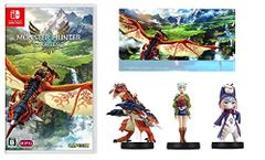 [중고] 몬스터 헌터 스토리 2 ? 파멸의 날개? - Switch + [몬스터 헌터 스토리 2 amiibo3 종 세트] amiibo 파멸 레우스 + amiibo 에나 + amiibo 츠키노 (오리지널 매스)
