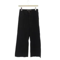 スーパーファイン superfine パンツ 24 黒 ブラック ワイド クロップド丈 切りっぱなし裾 /JPのサムネイル