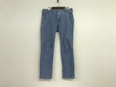 本物ヤコブコーエンJACOBCOHENコットンストレッチ後染めチノスラックスパンツメンズサーフアメカジミリタリーストリートスケーターワークビジネススーツモードゴルフドレスバイカー青ブルー29Sイタリア製のサムネイル