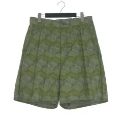 ドリスヴァンノッテン DRIES VAN NOTEN 24SS PINLOW 8506 M.W.PANTS GRE 総柄 ショーツ ショートパンツ S グリーン 緑 020949-8506のサムネイル