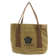 マリークワント MARY QUANT ハンドバッグ ロゴ キャンバス ベージュ /AN19のサムネイル