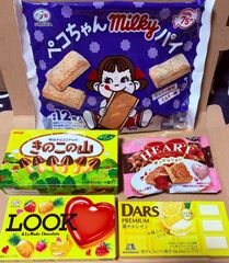 お菓子の形 No.8お菓子詰め合わせ5点セット◇箱の隙間にお菓子のおまけ付き