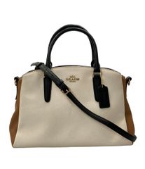 極美品 COACH コーチ ハンドバッグ レザー バイカラー F28943