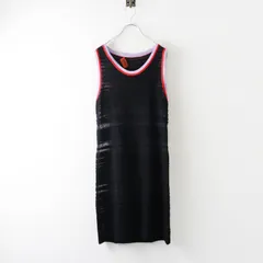 MADE IN ITALY ミッソーニ MISSONI シアーボーダー ジャガード ノースリーブ ドレス 42/ブラック ワンピース ニット【2400014968248】のサムネイル