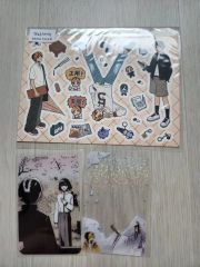 ヒカルの碁 藤原佐為 ホログラムアクリルキーホルダー レトロネオン