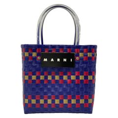 マルニ バッグ サンデー モーニングバッグ ブルー ミニバッグ 編み込み 