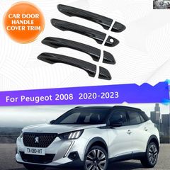 LHD 푸조 2008 MK2 P24 2020~2023 2022 차용 도어 핸들 커버 트림 스티커 스타일링 방청 세트 외장 파트